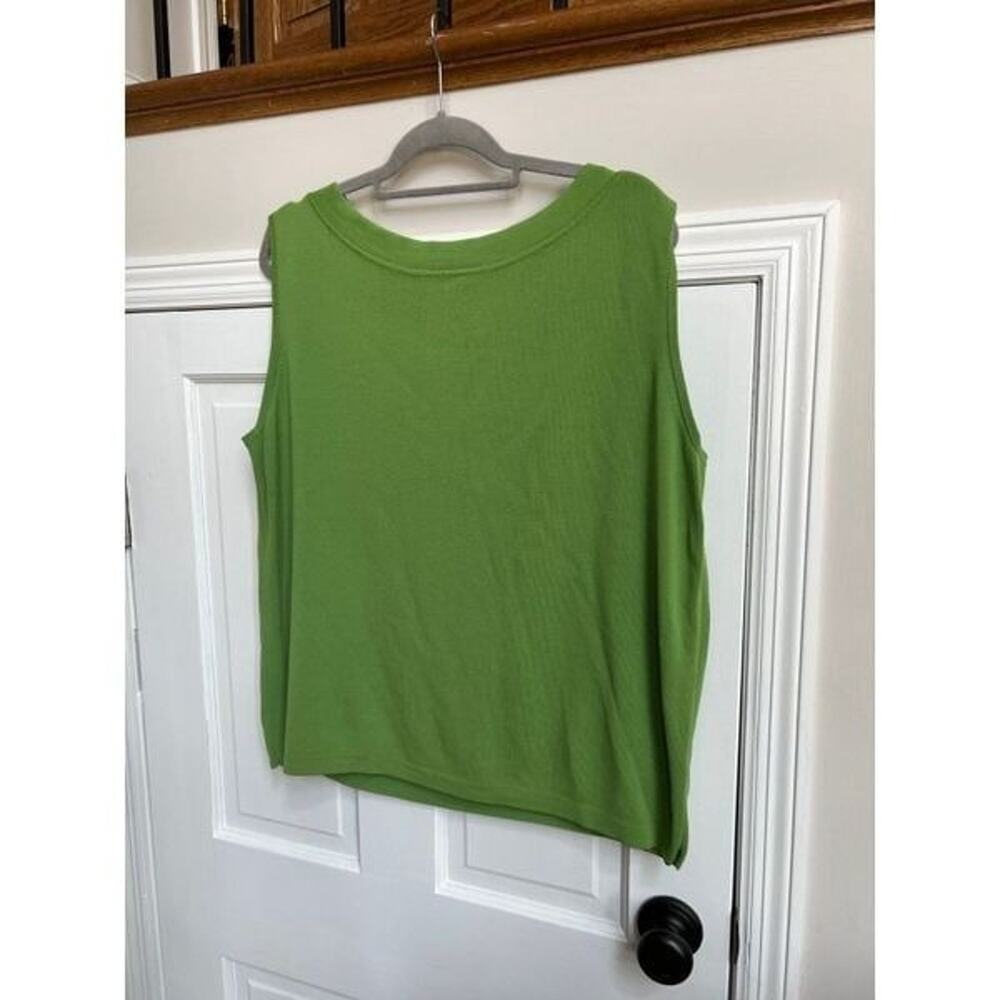 Dressbarn green sweater tank top size‎ 22-24